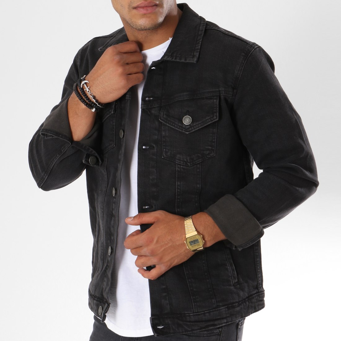 Jack And Jones - Veste Jean Alvin Noir ...