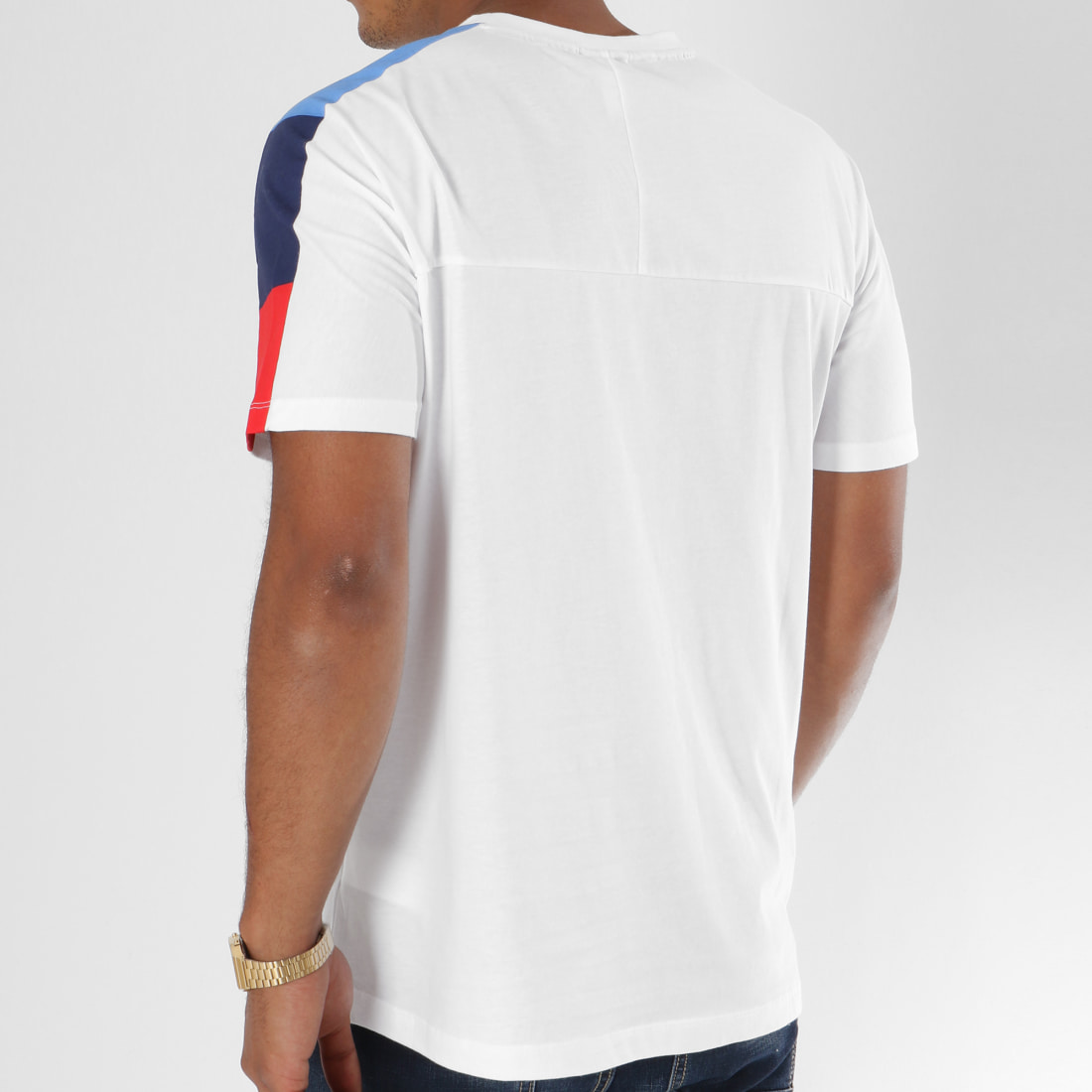 T-shirt bmw stripes bleu blanc rouge homme - Puma