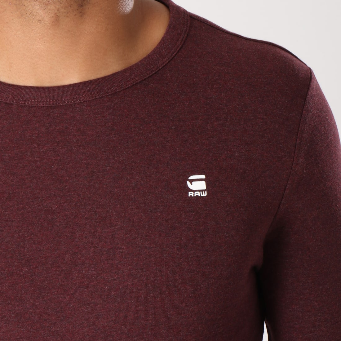 G-Star - Tee Shirt Manches Longues Dill 4457-1141 Bordeaux ...