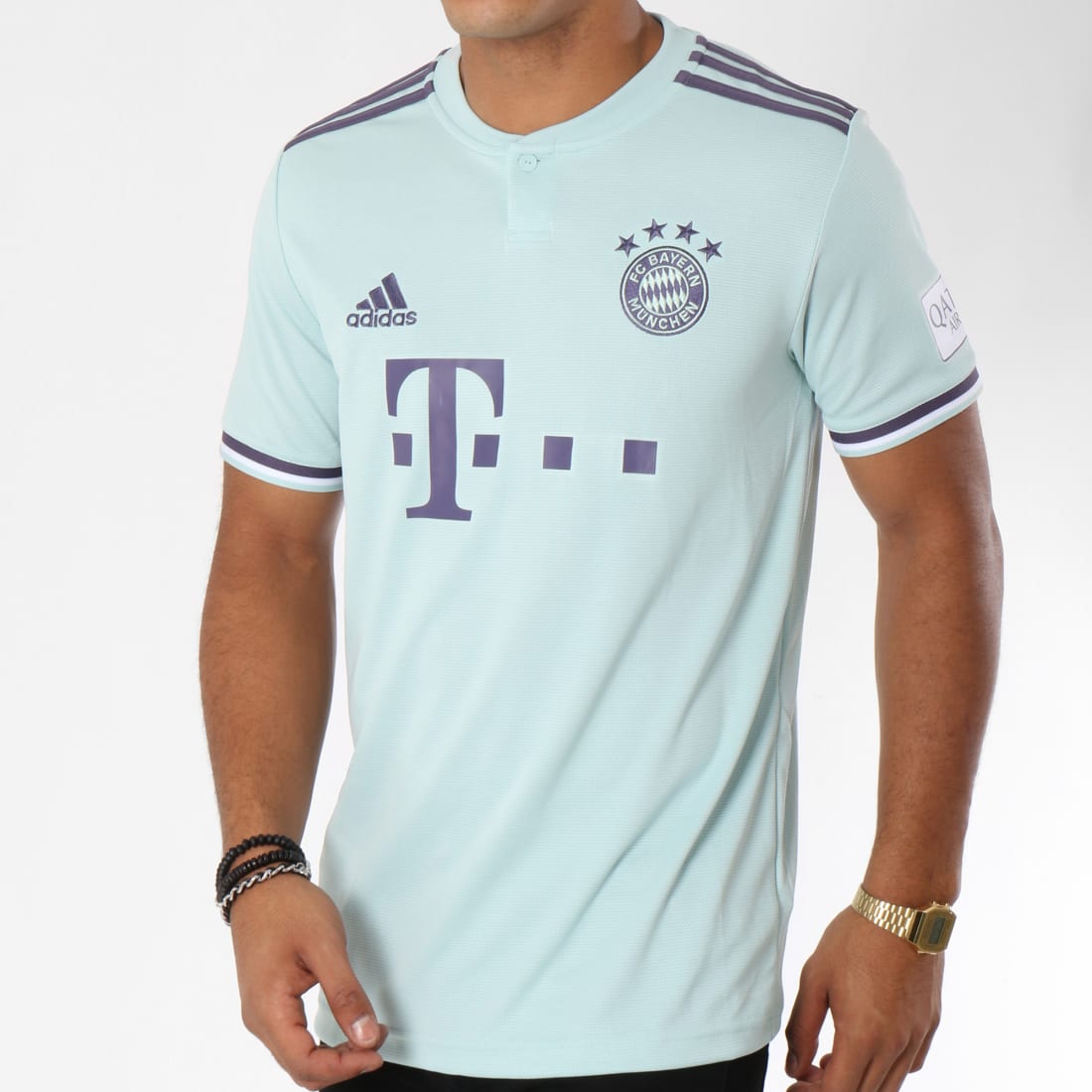 Pasen Gelijkmatig Tot stand brengen Adidas Sportswear - Maillot De Foot Jersey FC Bayern Munchen CF5410 Bleu  Turquoise Lila - LaBoutiqueOfficielle.com