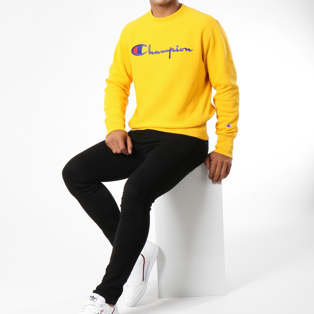 Champion Sweat Crewneck 212576 Jaune