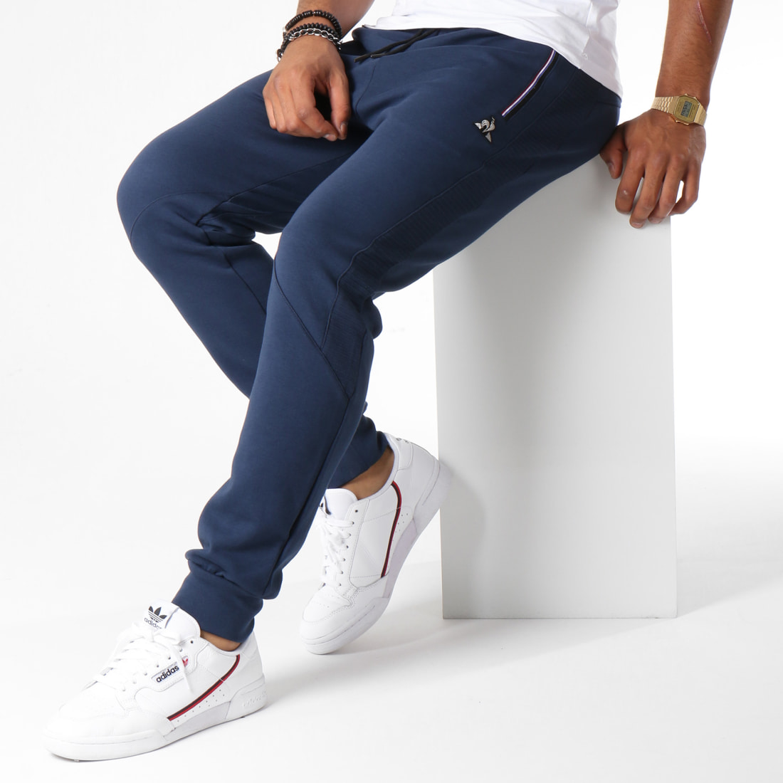 le coq sportif pantalon homme cyan