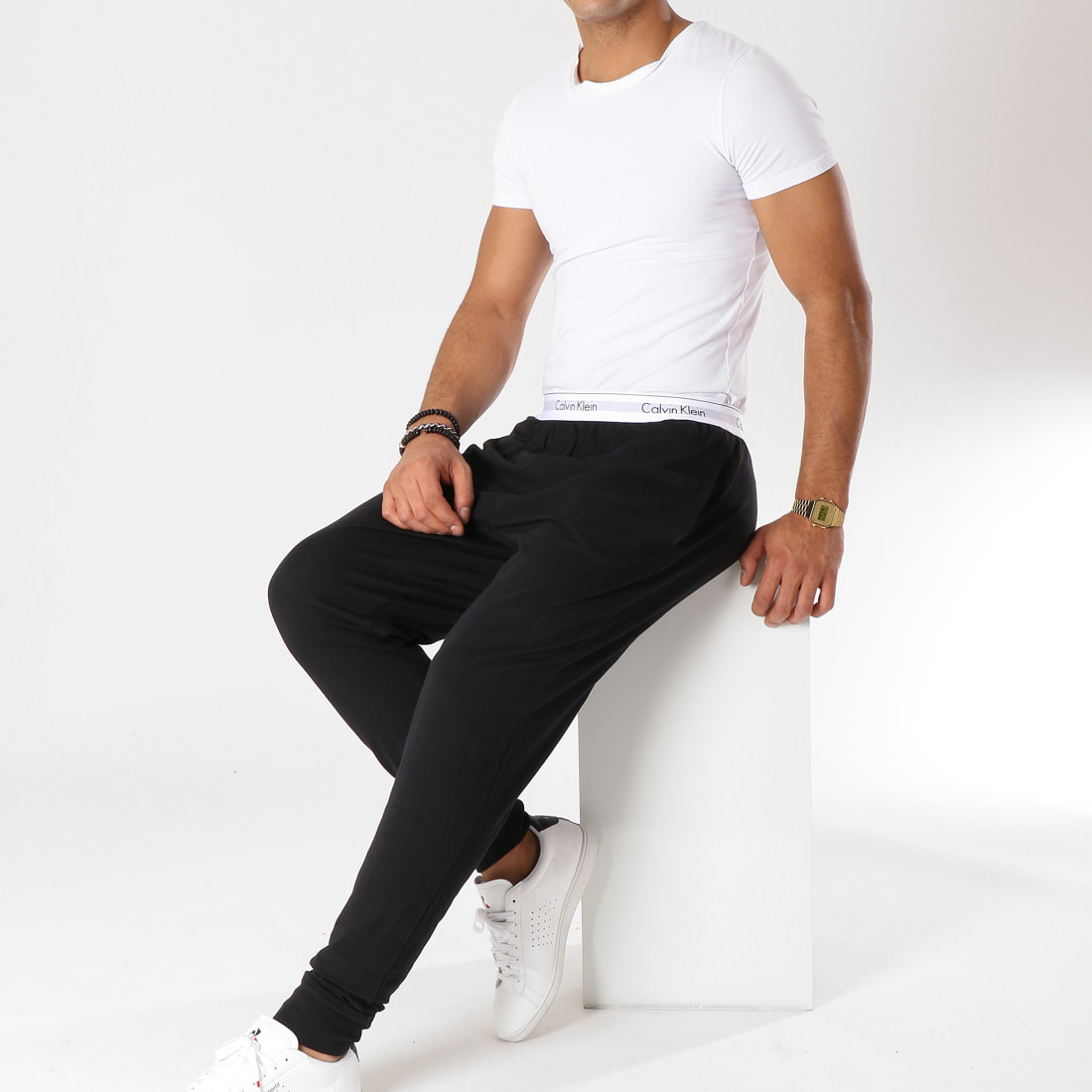 Calvin Klein Pantalon De Jogging NM1582E Noir Calvin Klein Pantalon De Jogging NM1582E Noir