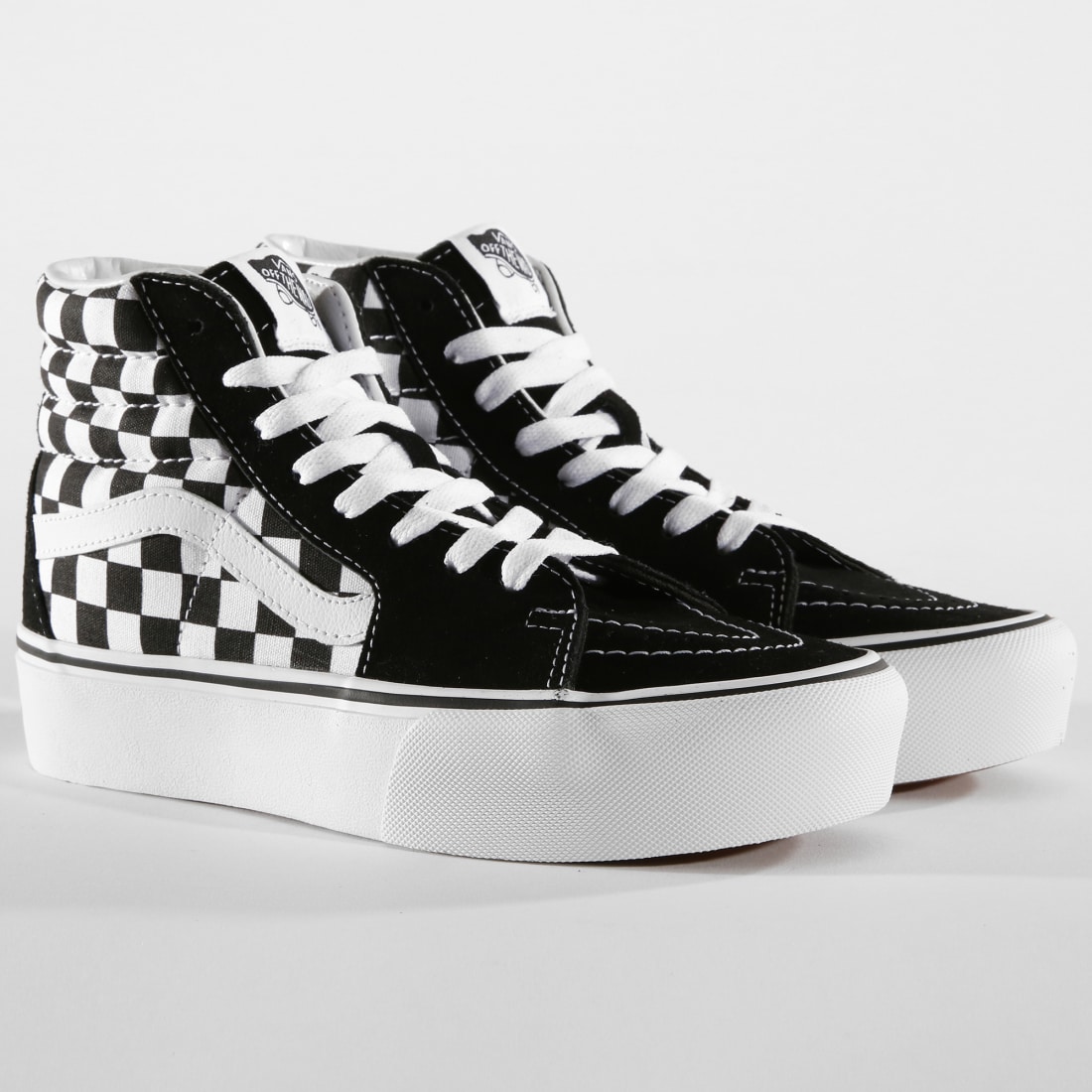 Vans Baskets Femme Sk8Hi Platform 2 A3TKNQXH Checkerboard True White
