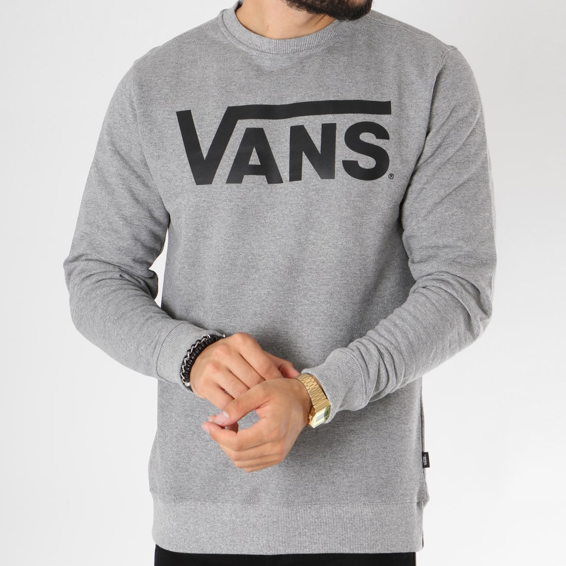 Vans Sweat Crewneck Classic Gris Chiné