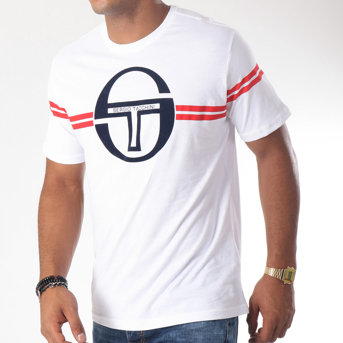Sergio Tacchini Shirt
 Sergio Tacchini Tee Shirt Izan Blanc LaBoutique ficielle