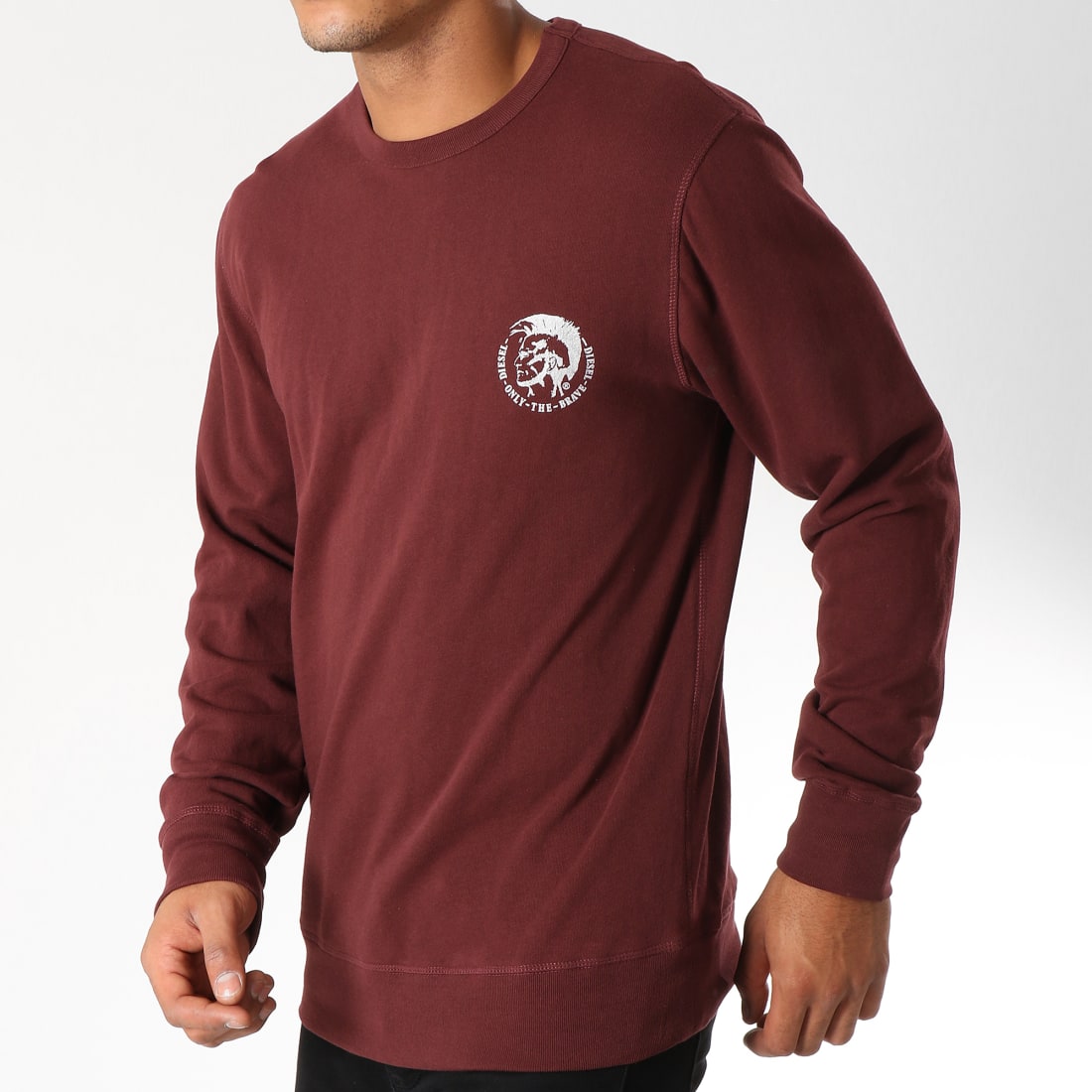 Diesel - Sweat Crewneck Willy 00CS7C-0CAND Bordeaux ...