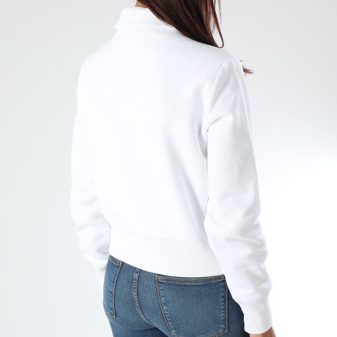 Champion - Sweat Col Montant Femme 111187 Blanc ...