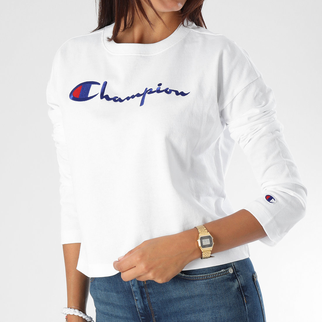 Tee shirt manche longue champion femme best sale