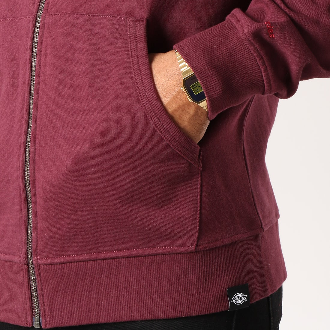 Dickies Sweat Zippe Capuche Keswick Bordeaux Laboutiqueofficielle Com