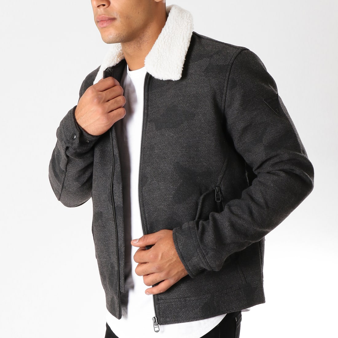 Veste discount teddy mouton