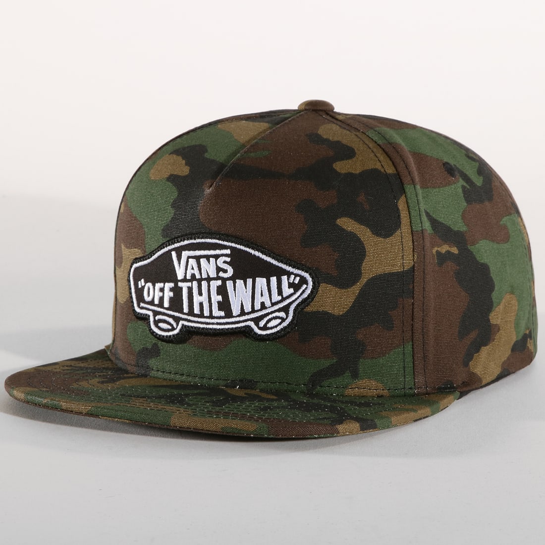 Vans - Casquette Snapback Classic Patch 0TLS Vert Kaki Camouflage - LaBoutiqueOfficielle.com