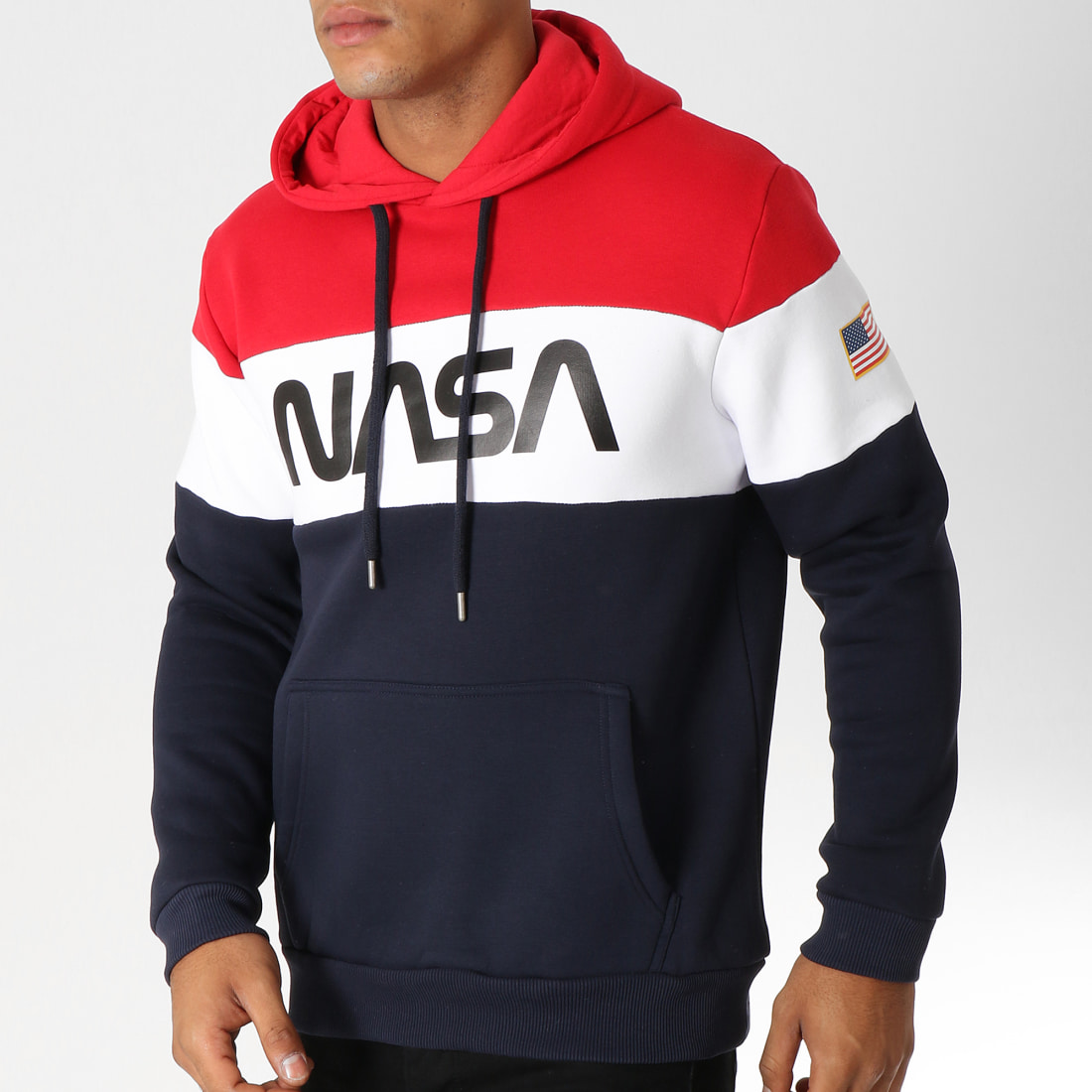 Sweat-shirt à Capuche Homme Avec Logo NASA - Licence Officielle, Coupe Classique, Tissu De Qualité