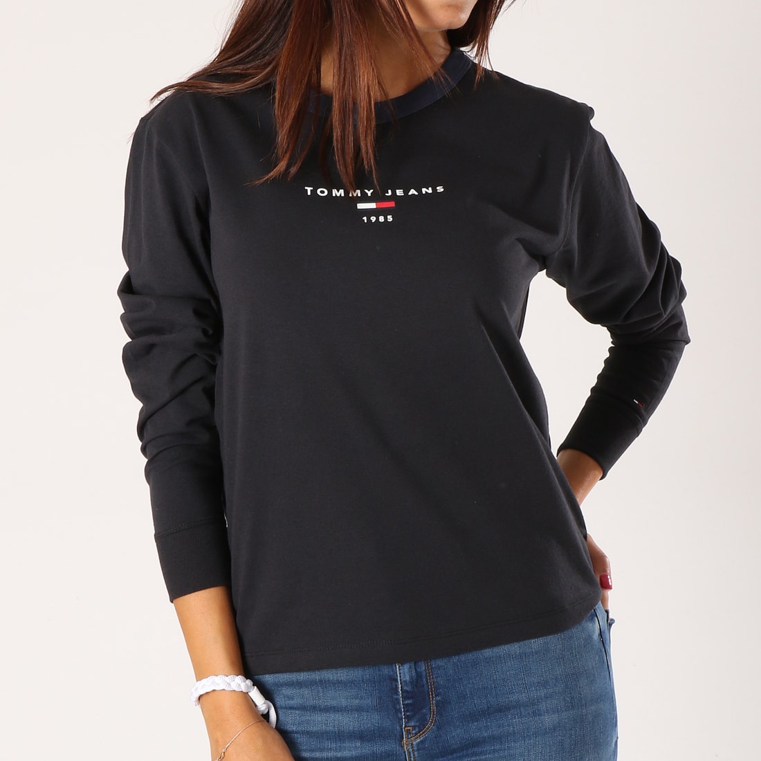 T shirt tommy hilfiger femme noir top