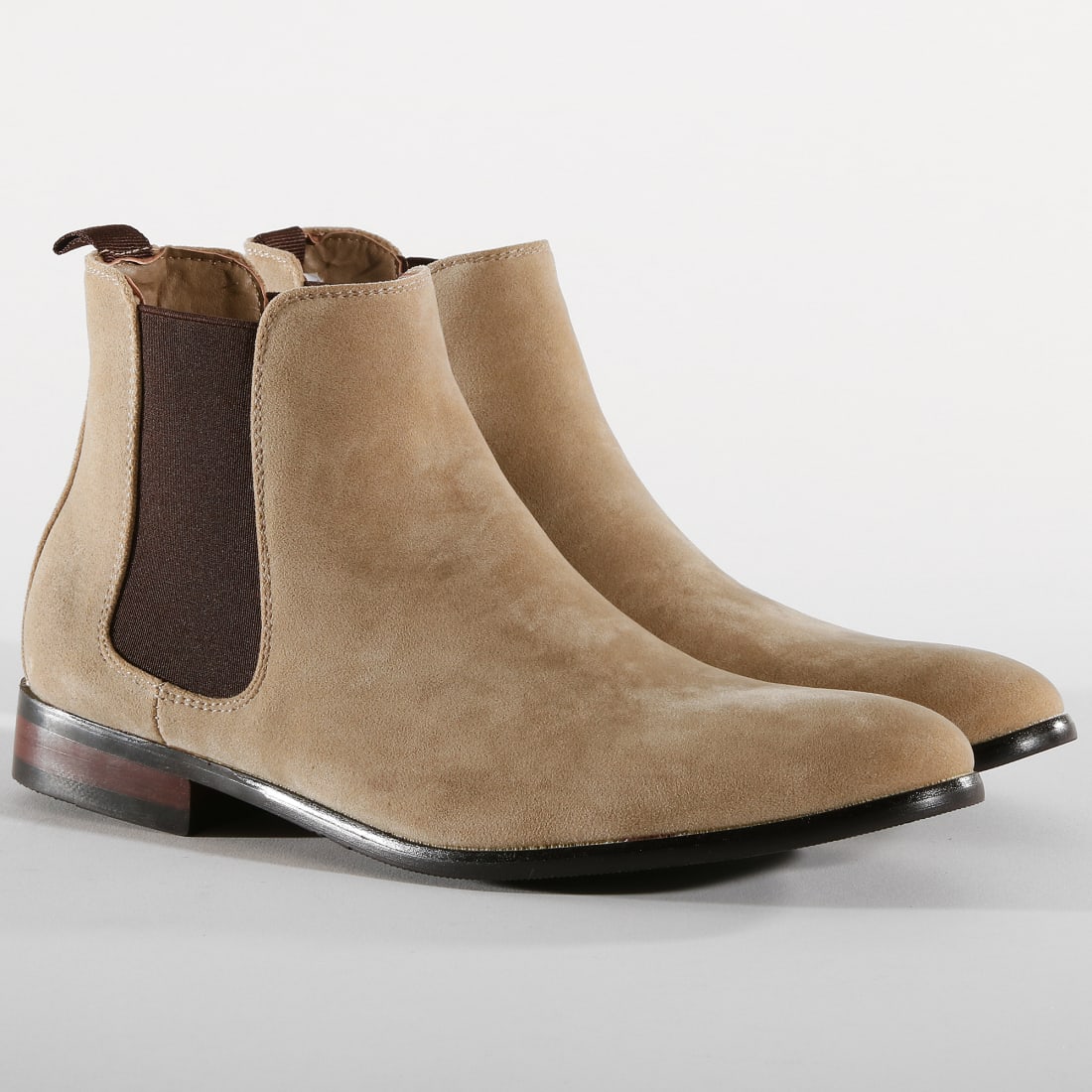 chelsea boots vincent soleil rouge