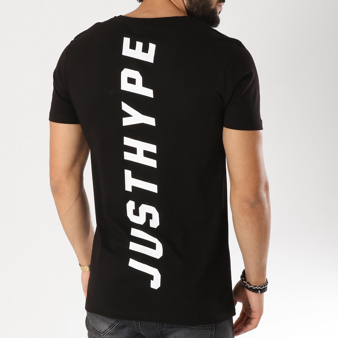 Hype Tee Shirt JH Spine Noir