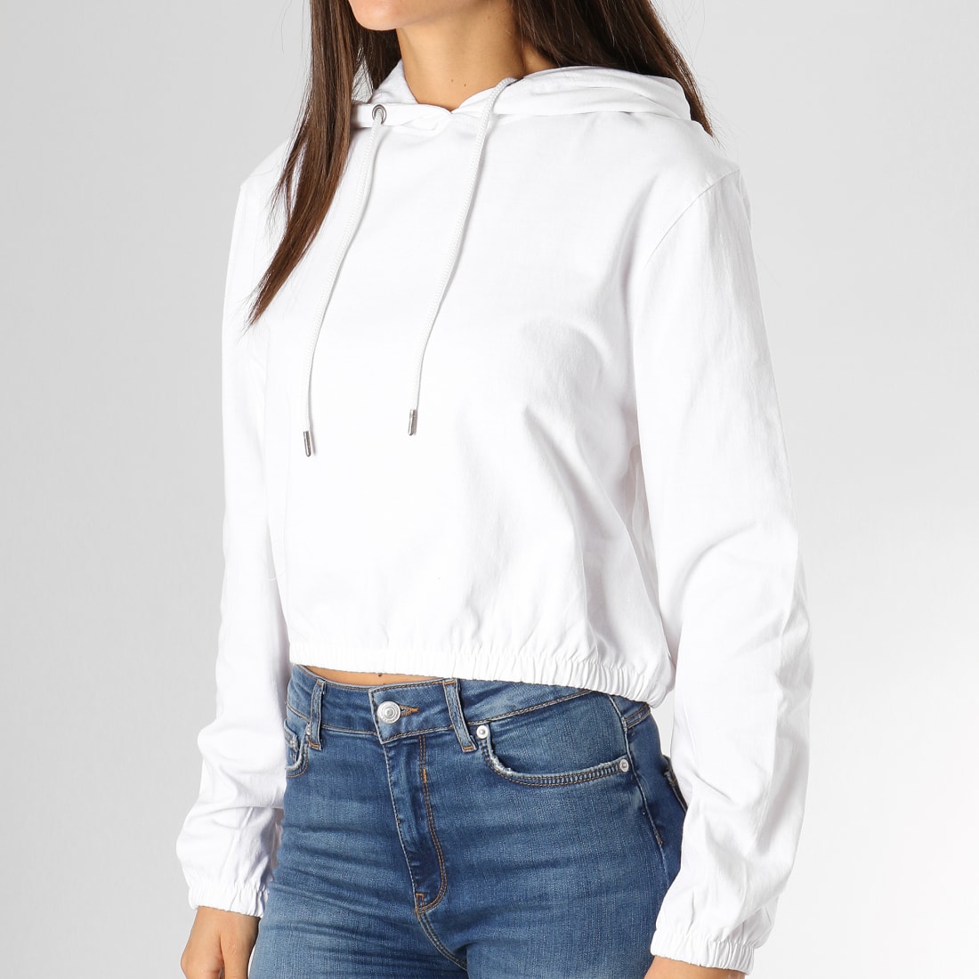 sweat a capuche femme blanc