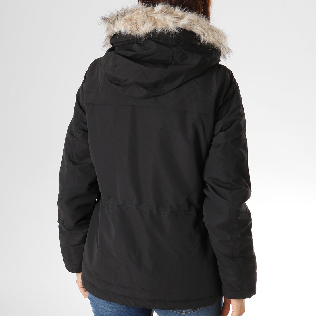 Vero Moda Blouson Femme Fourrure Breeze Agnes Noir