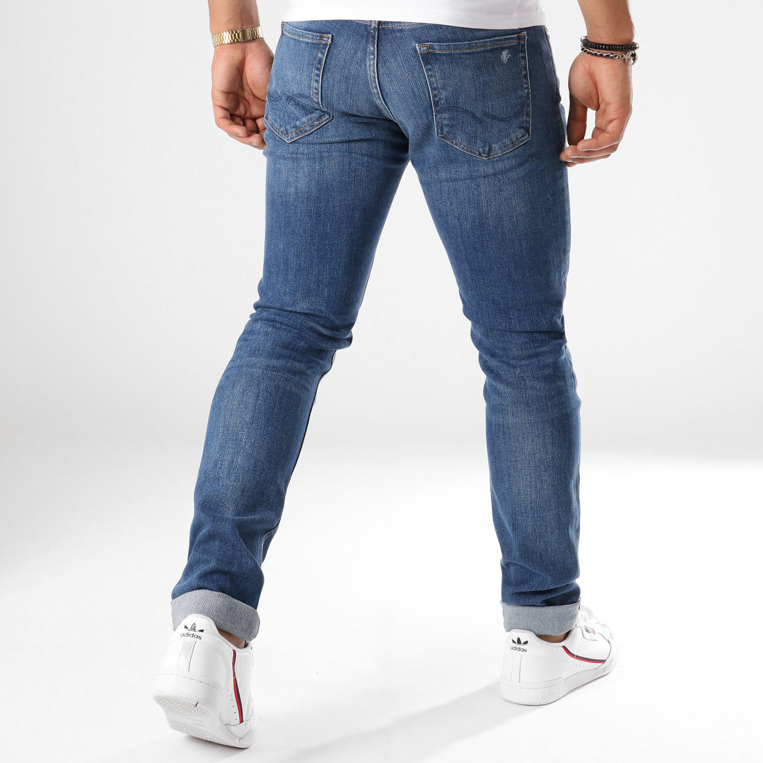 Jack And Jones Jean Slim Glenn Original Bleu Denim
