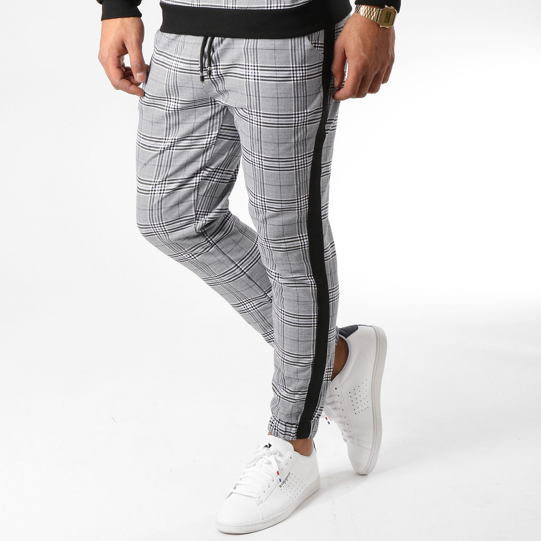 Survetement a carreaux discount homme