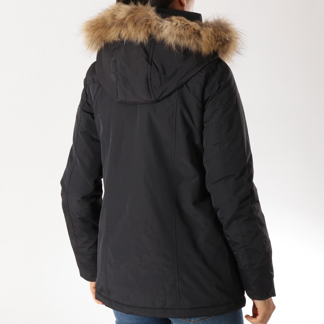 Girls Only - Parka Femme Fourrure Poche Bomber 5F05 Noir ...