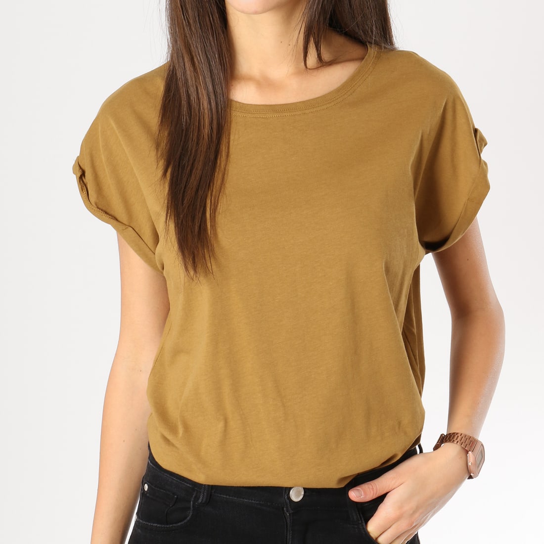 Urban Classics Tee Shirt Femme TB771 Camel