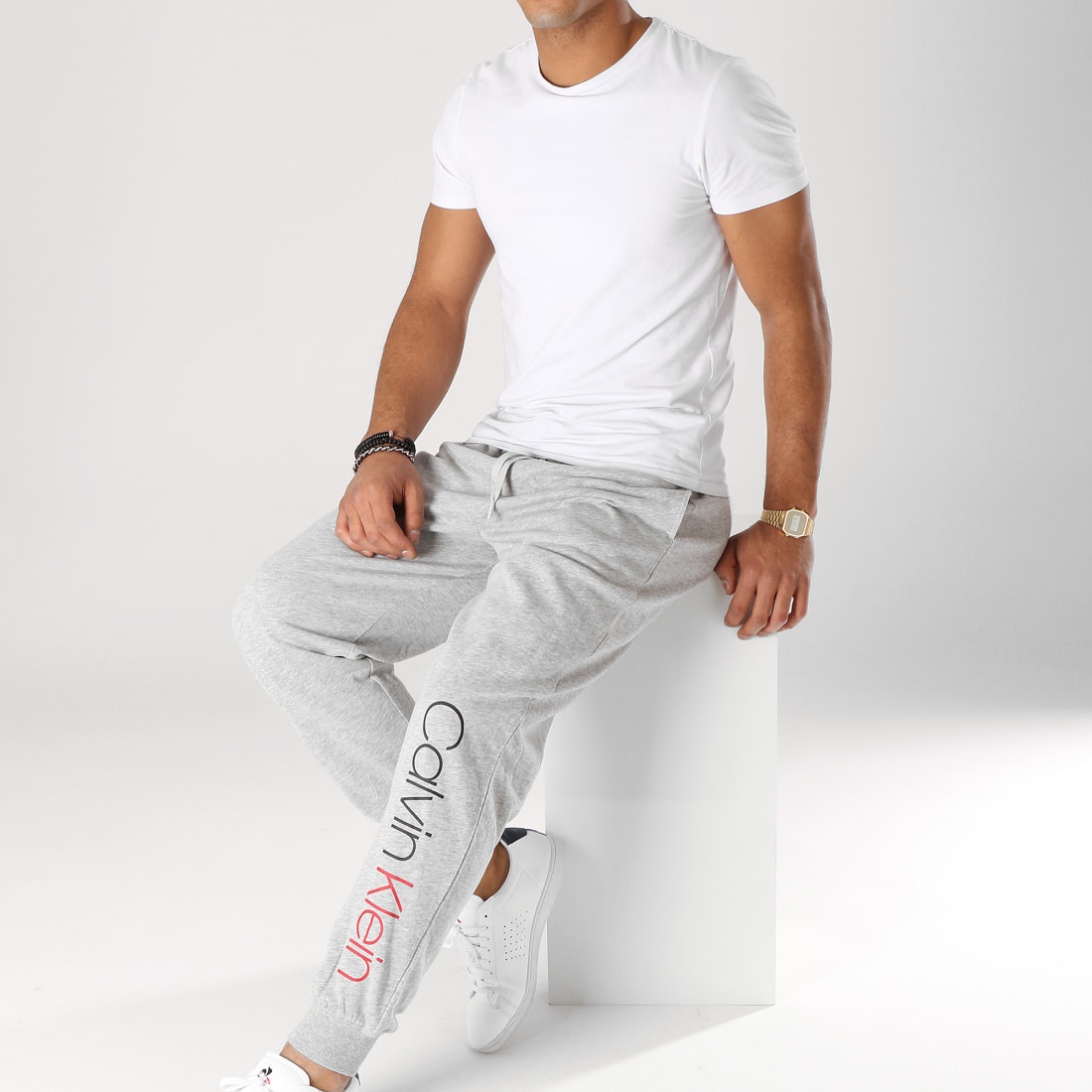 Calvin Klein Pantalon Jogging NM1610E Gris Chiné Calvin Klein Pantalon Jogging NM1610E Gris Chiné