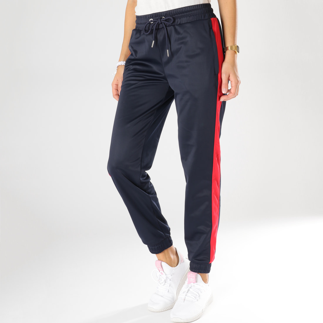 Urban Classics - Pantalon Jogging Femme Avec Bandes TB1857 ...