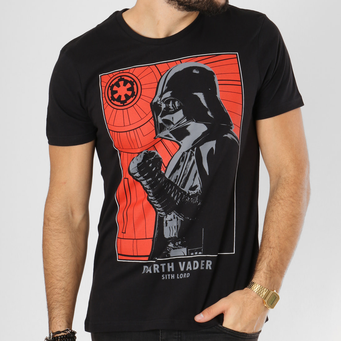 Star Wars Tee Shirt Darth Vader Sirth Lord Noir