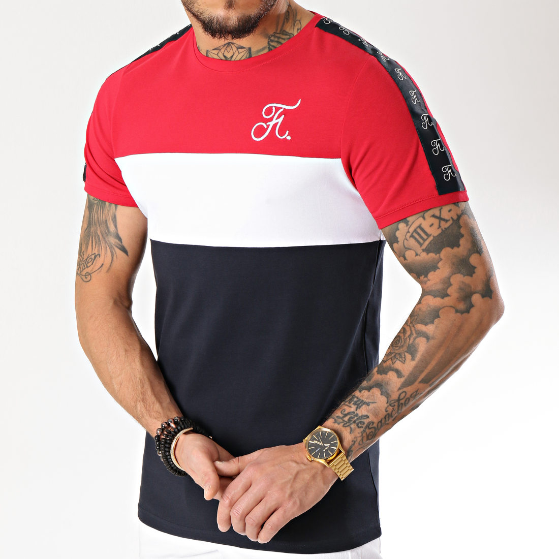 tee shirt tricolore
