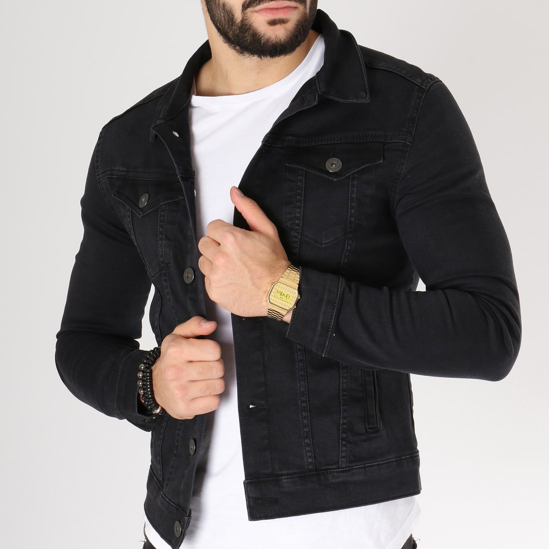 Veste new arrivals denim noir