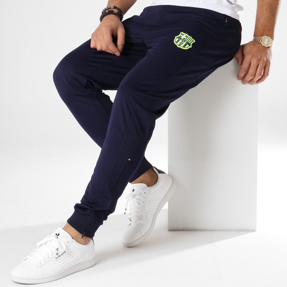 FC Barcelona - Pantalon Jogging B18012 Bleu Marine ...