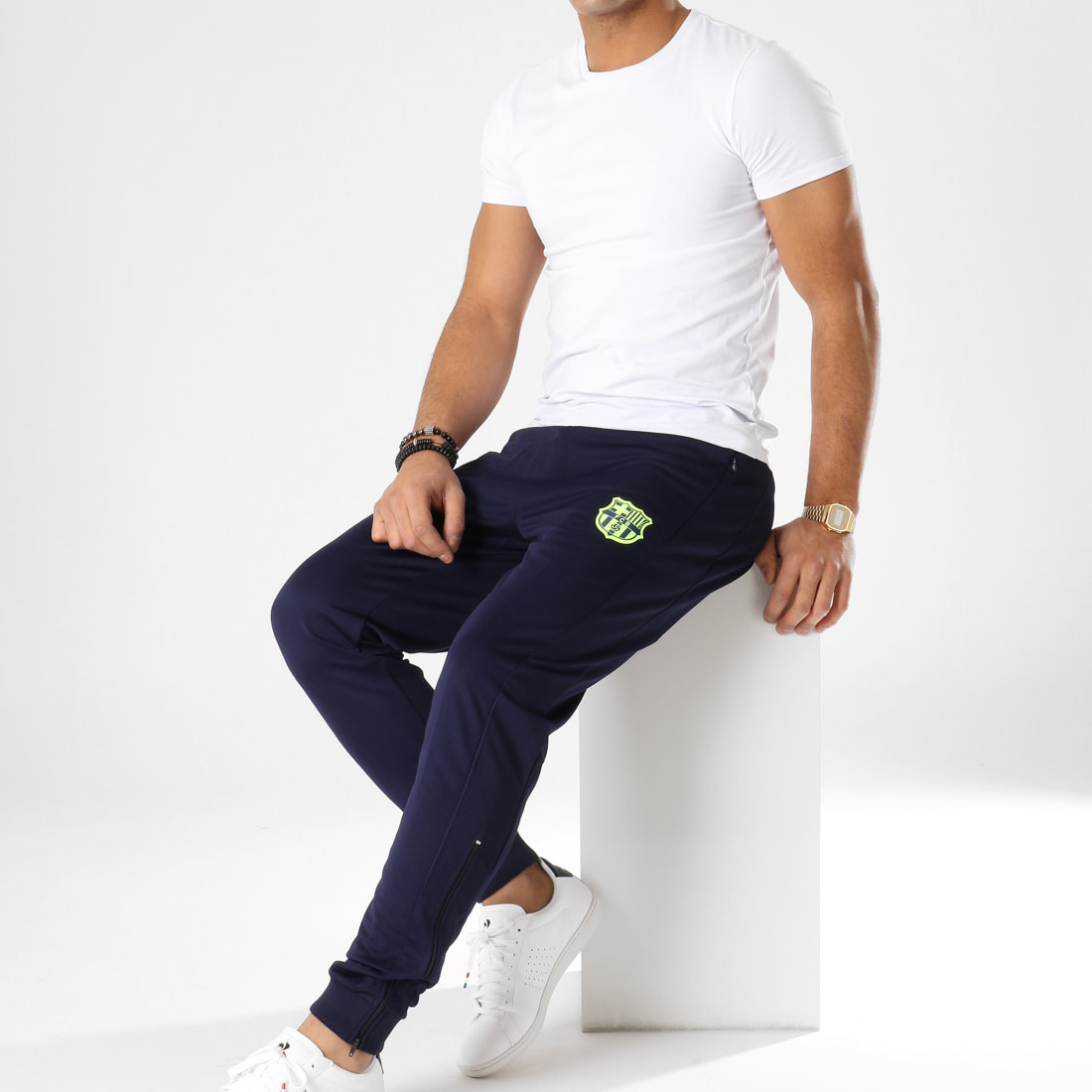 FC Barcelona Pantalon Jogging B18012 Bleu Marine