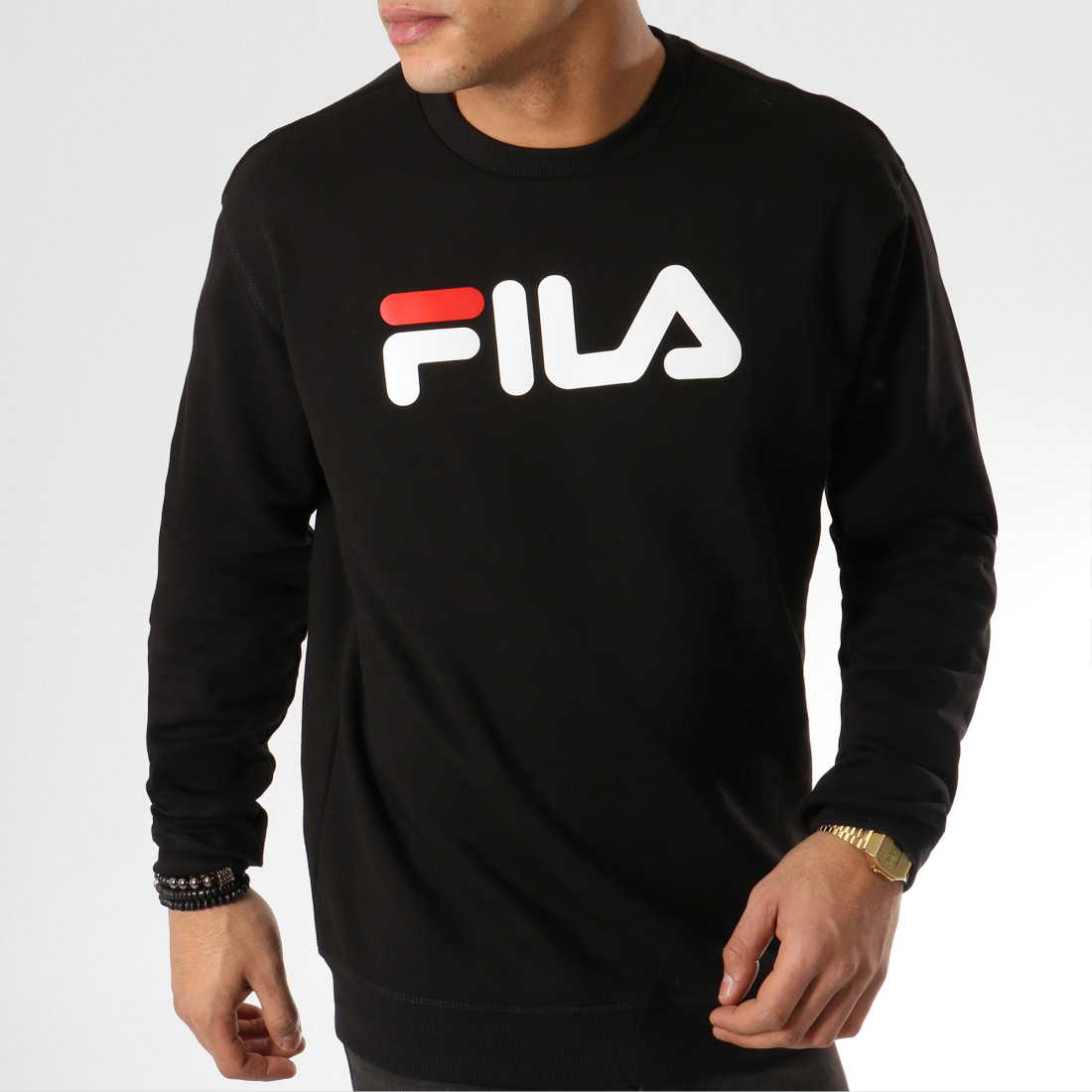 Fila - Sweat Crewneck Pure 681091 Noir ...