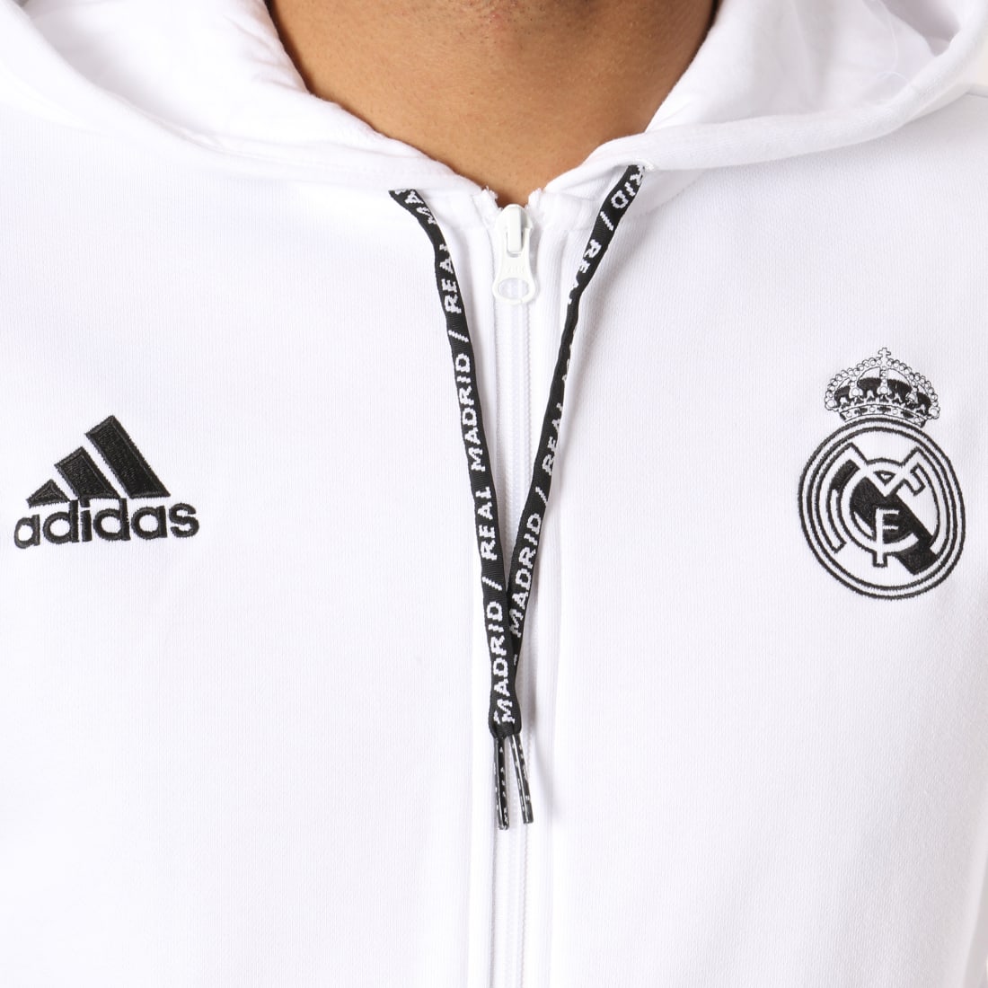 Adidas Performance  Sweat Zippé Capuche Real Madrid DP5188 Blanc