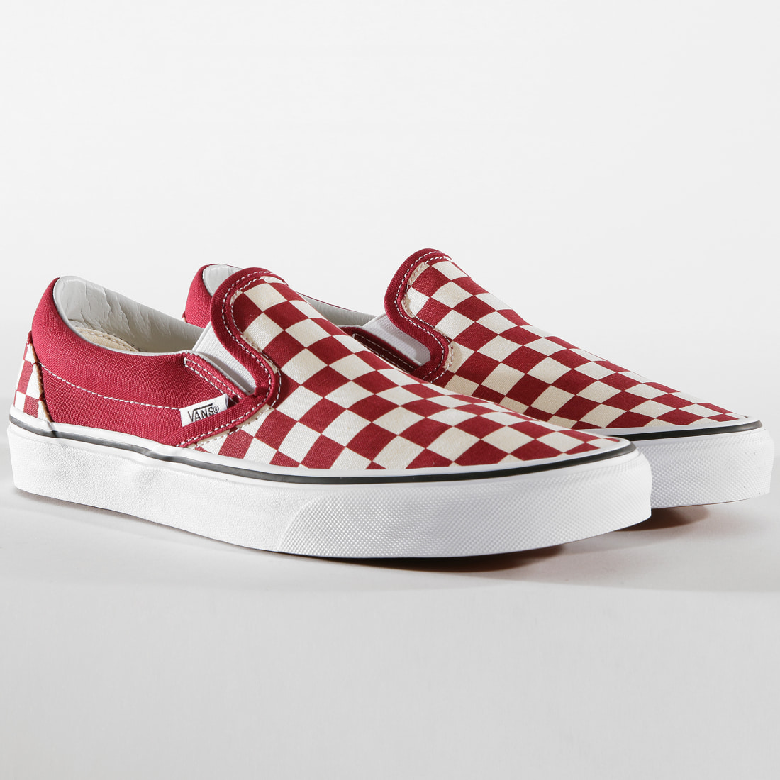 vans slip on rouge