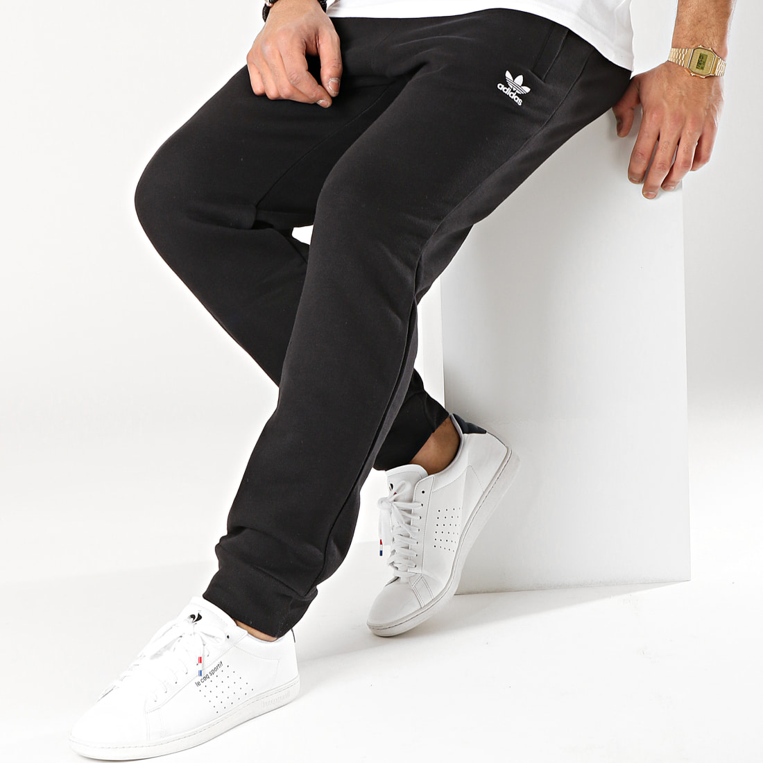  adidas  Pantalon Jogging  Trefoil DV1574 Noir 