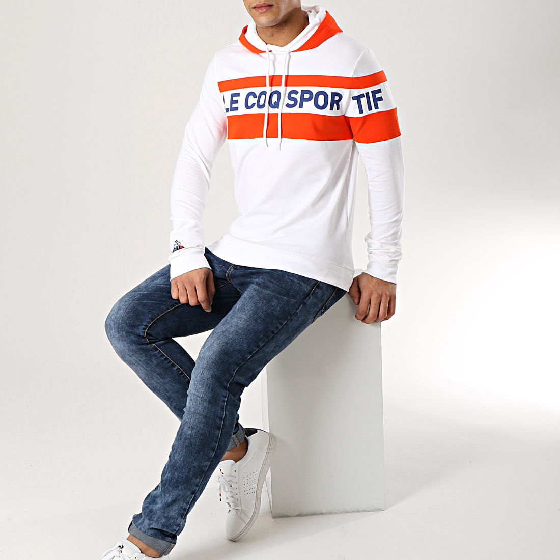 sweat le coq sportif orange