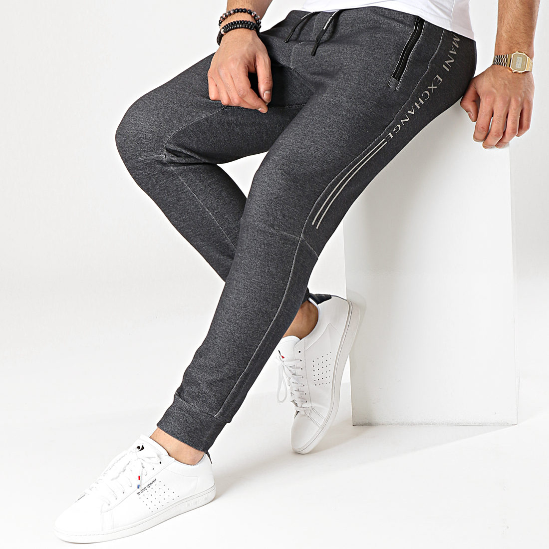 Armani Exchange Pantalon Jogging 8NZP72ZJQ2Z Gris