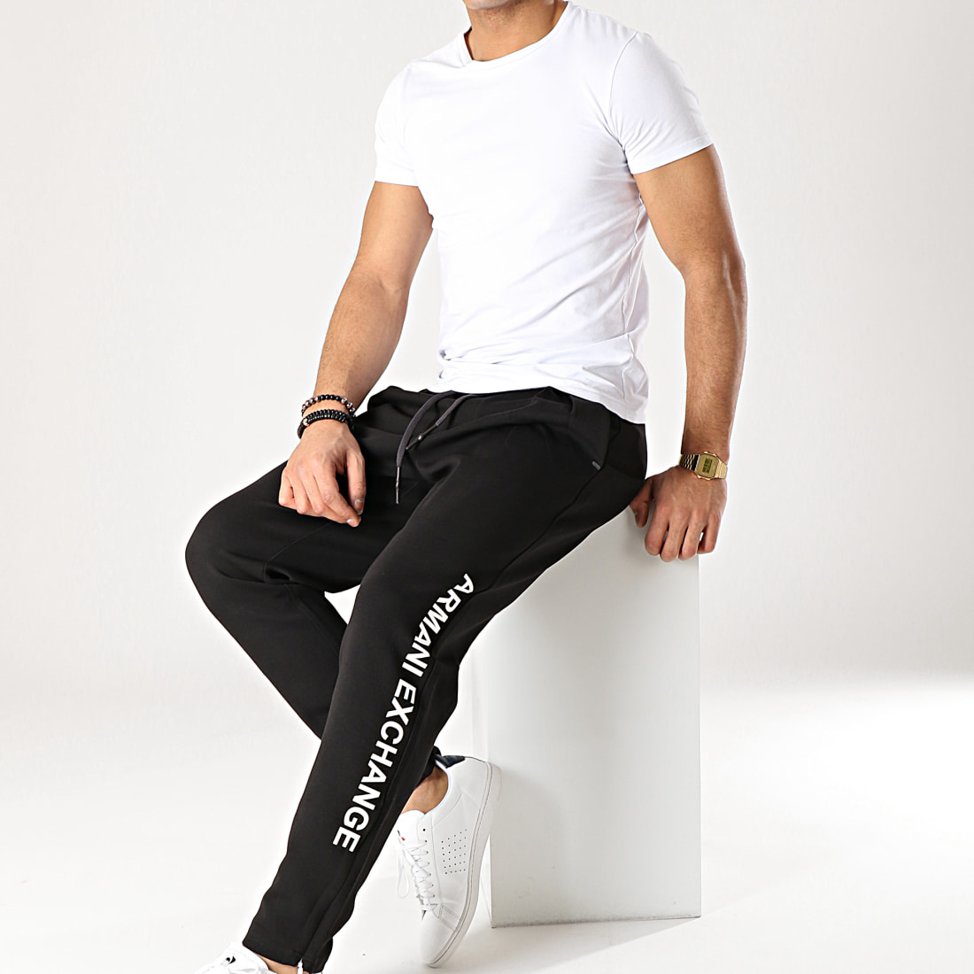 Armani Exchange Pantalon Jogging 3GZP80ZJQ2Z Noir