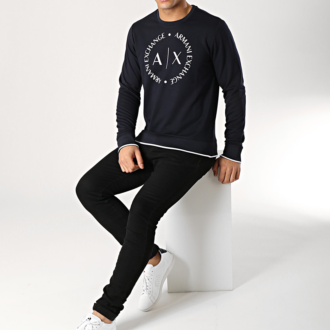 Armani Exchange Sweat Crewneck 8NZM87Z9N1Z Noir