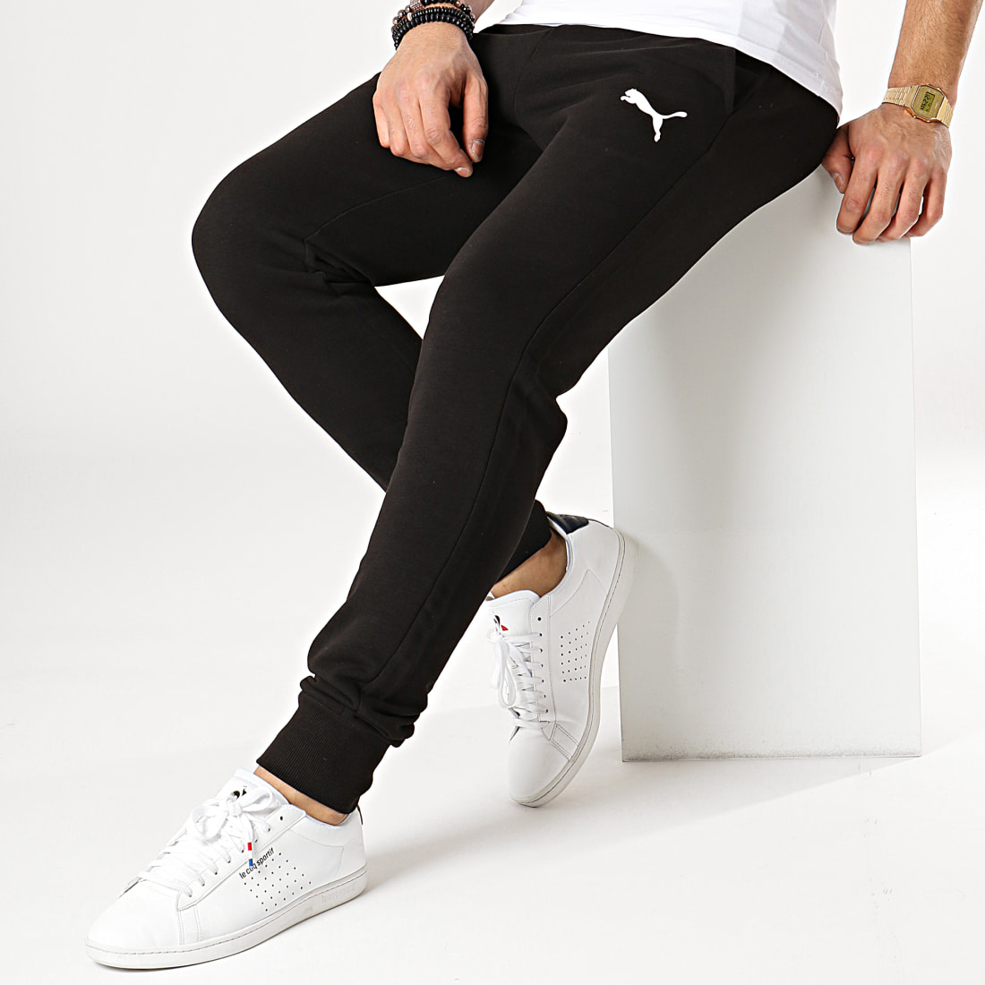 basket puma cali blanche et noir