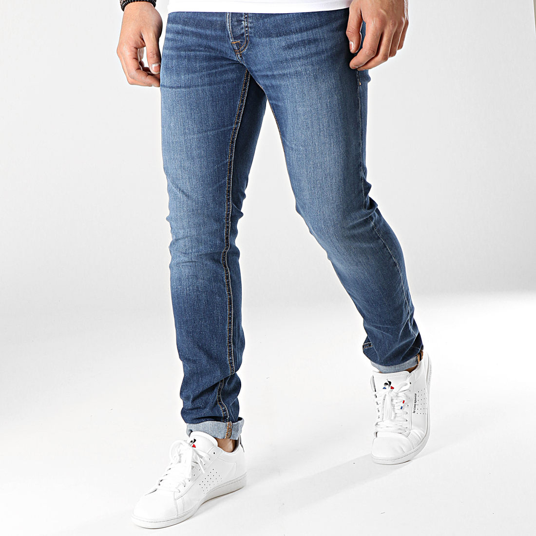 Jack And Jones Jean Slim Glenn Original Bleu Denim