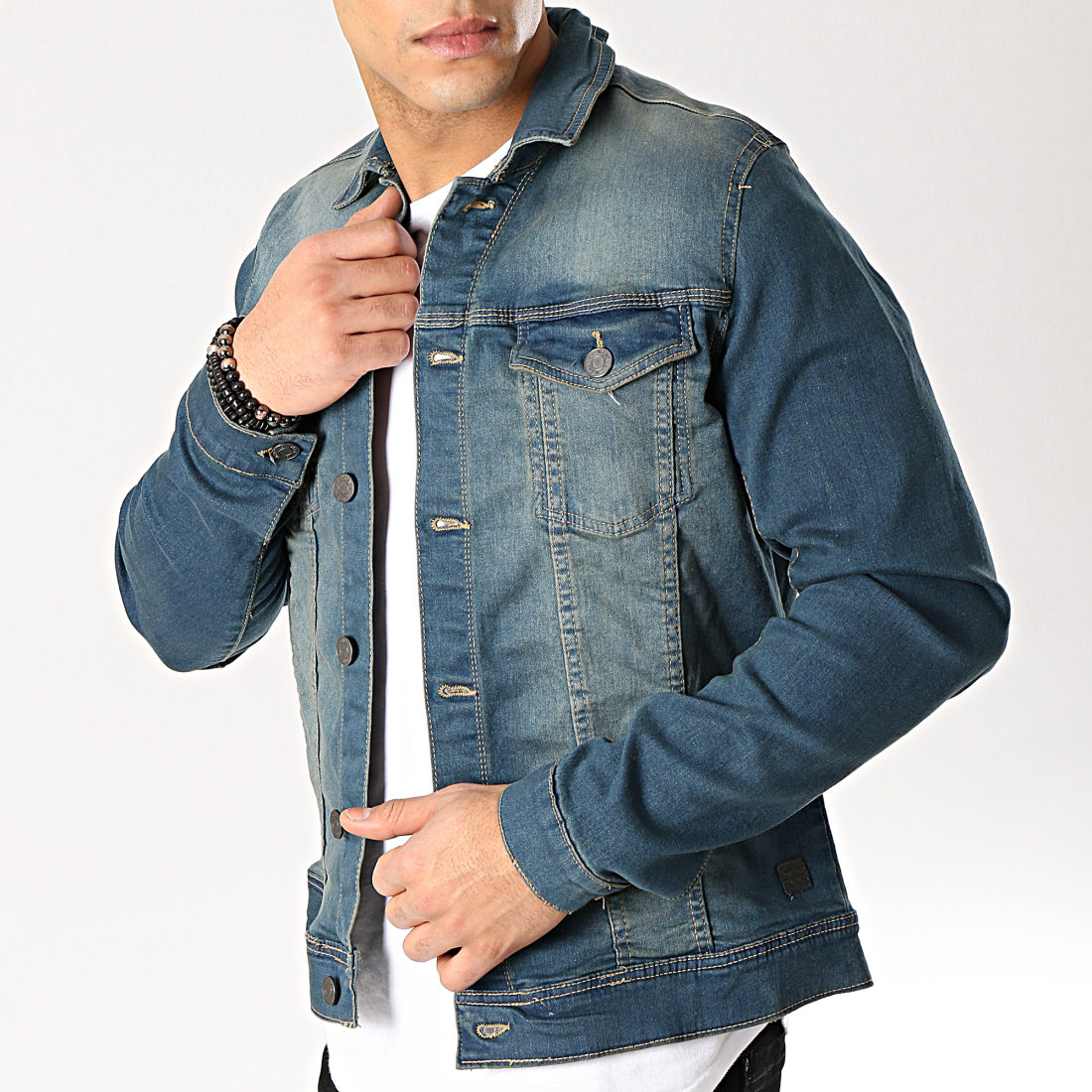 Blend - Veste Jean 20707669 Bleu Brut ...