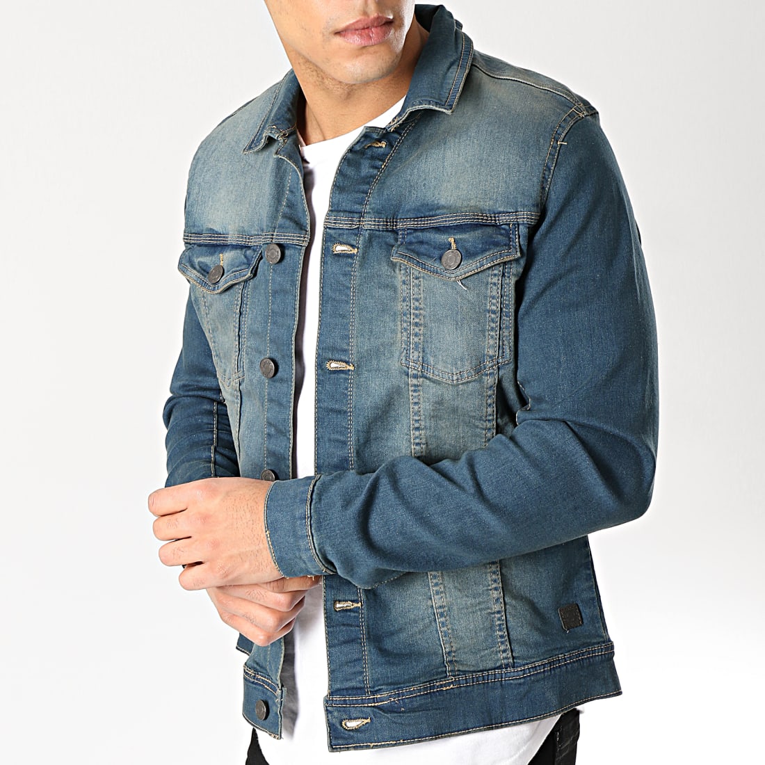 Blend - Veste Jean 20707669 Bleu Brut ...