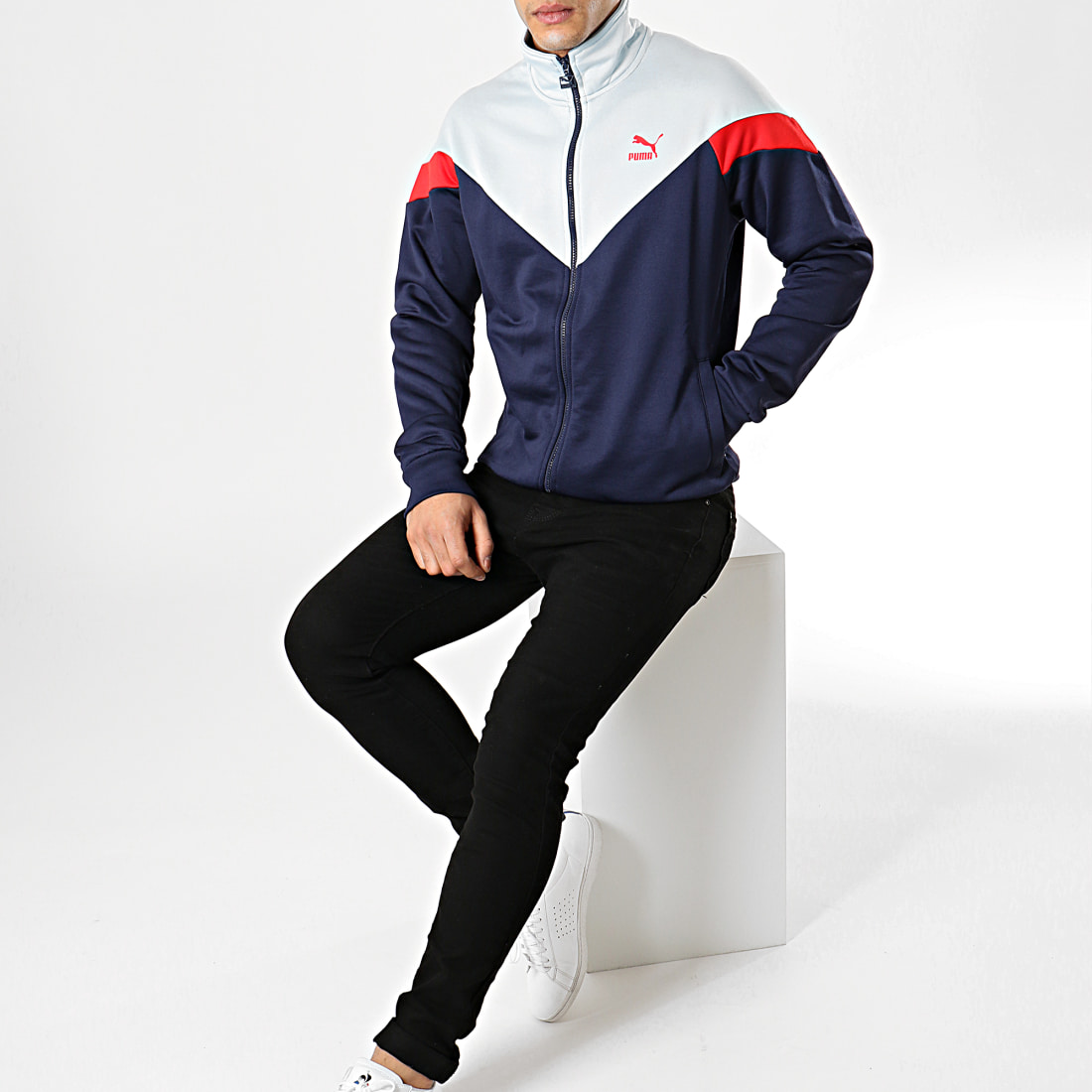 veste puma bleu
