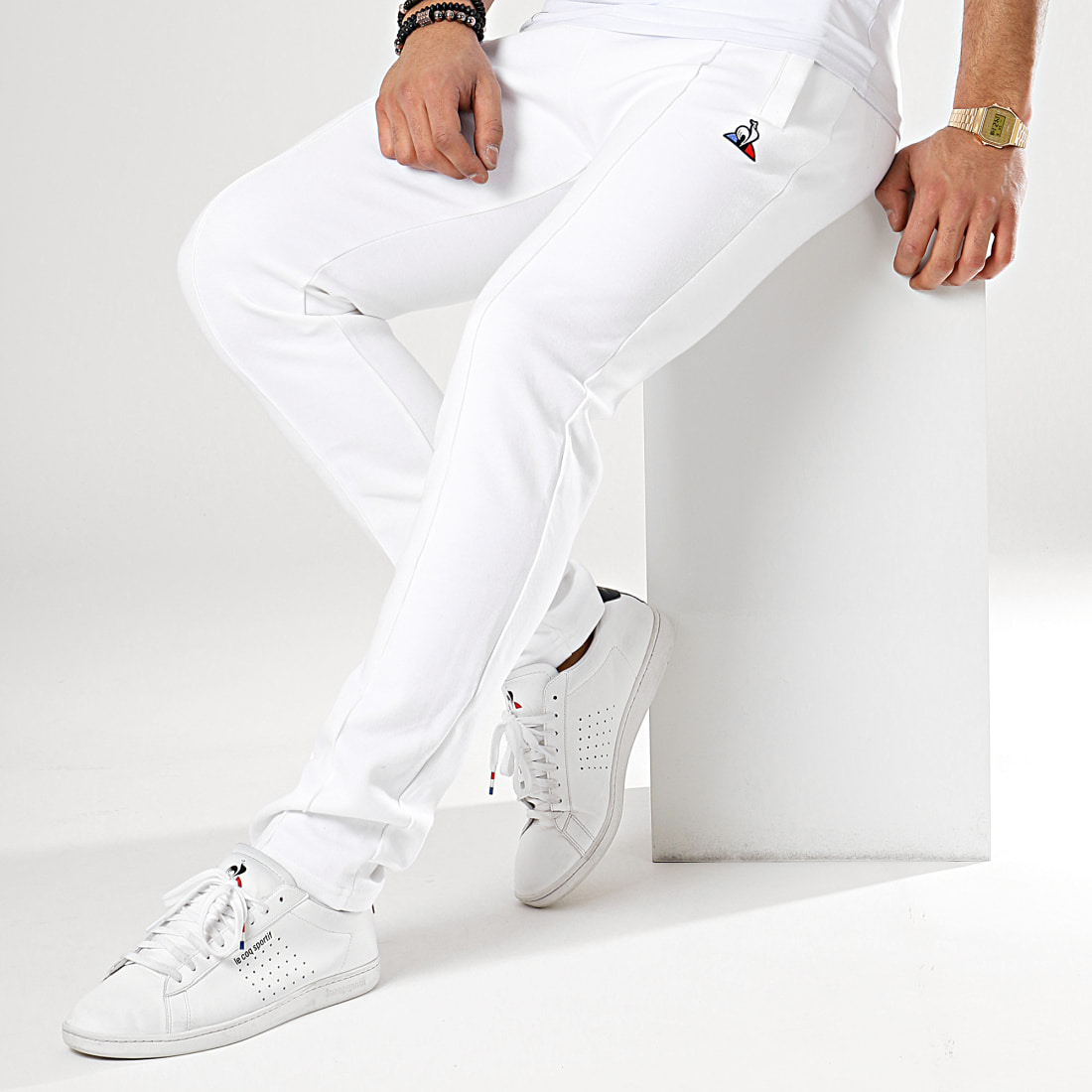 le coq sportif pantalon violet