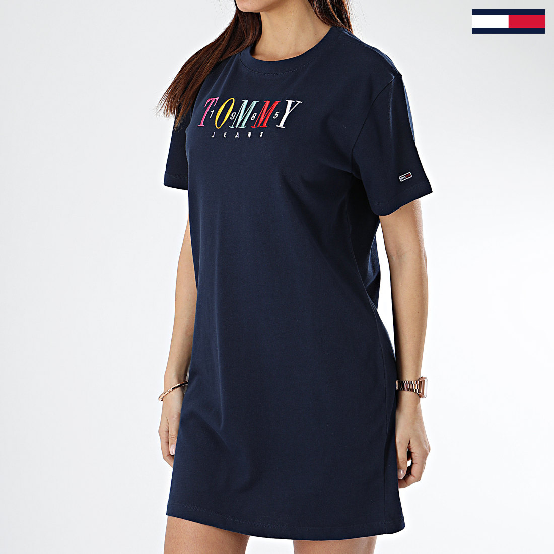Robe bleu marine tommy hilfiger clearance