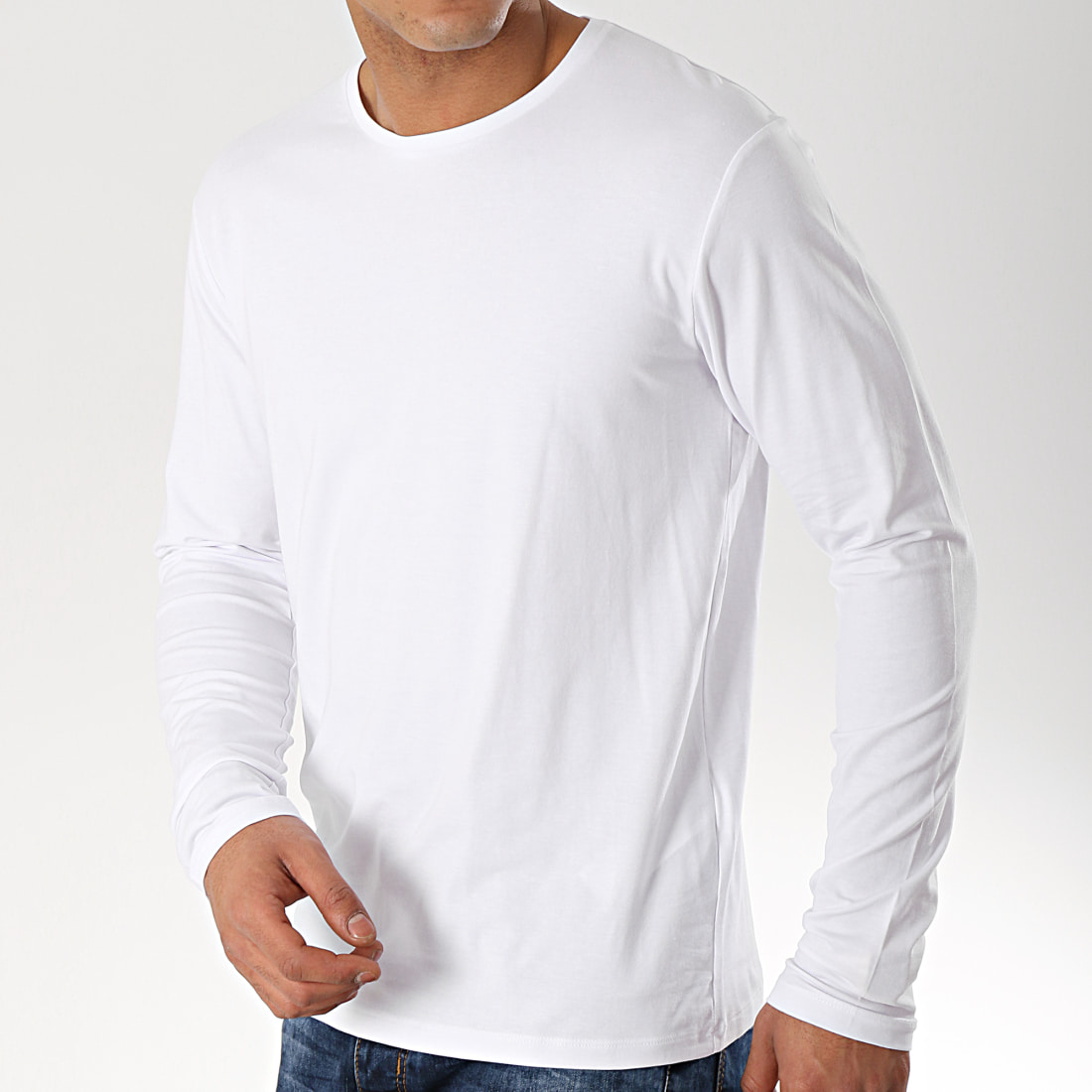 Celio - Tee Shirt Manches Longues Nepimamlr Blanc ...