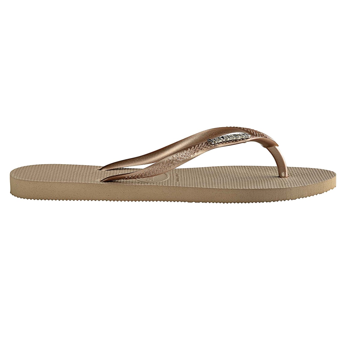 Havaianas - Tongs Femme Slim Logo Metallic 4119875 Rose ...